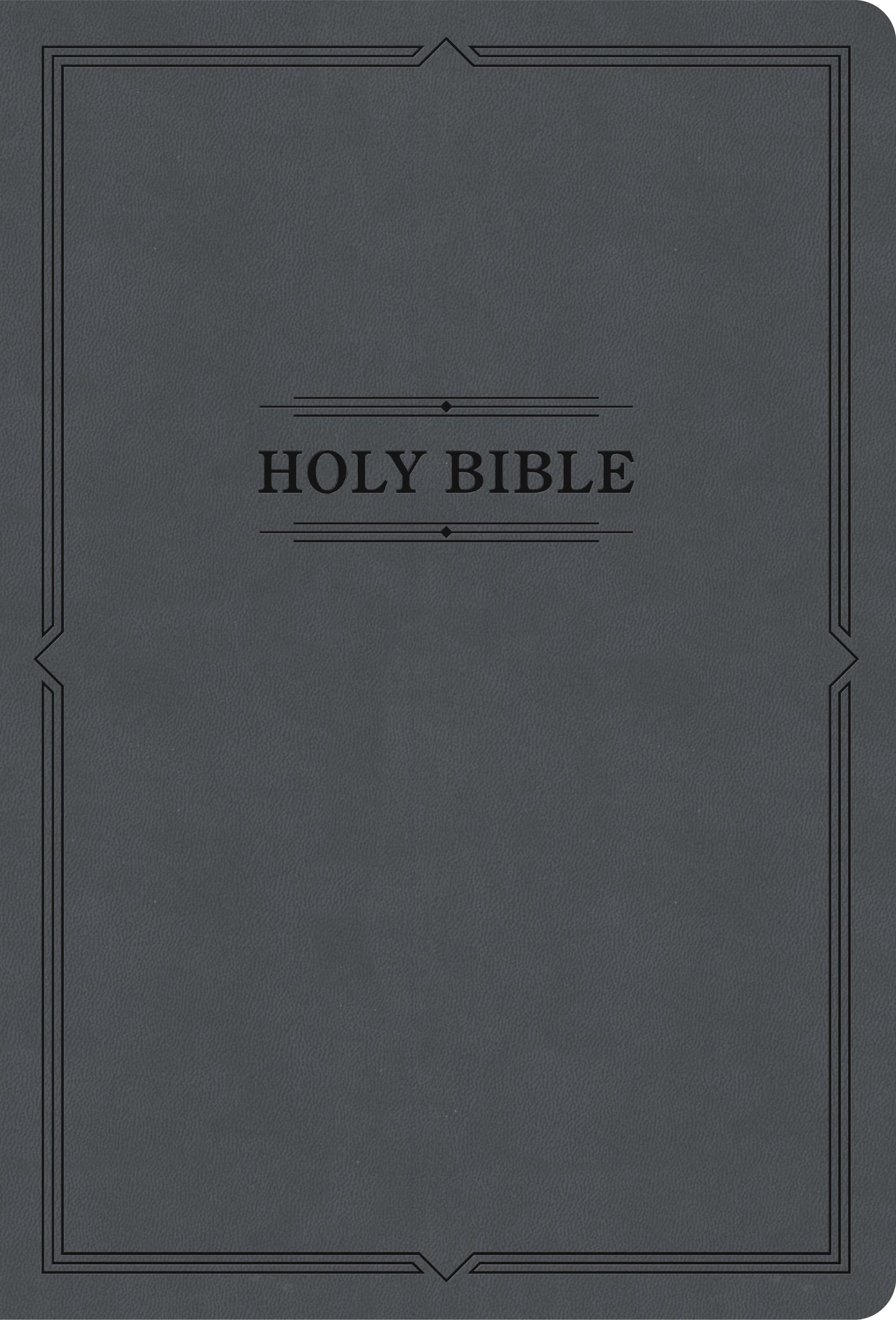 KJV Large Print Thinline Bible (Value Edition)-Charcoal LeatherTouch
