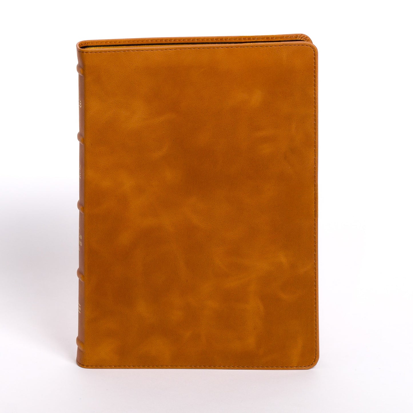 NASB 2020 Large Print Thinline Bible (Holman Handcrafted Edition)-Marbled Chestnut Premium Calfskin