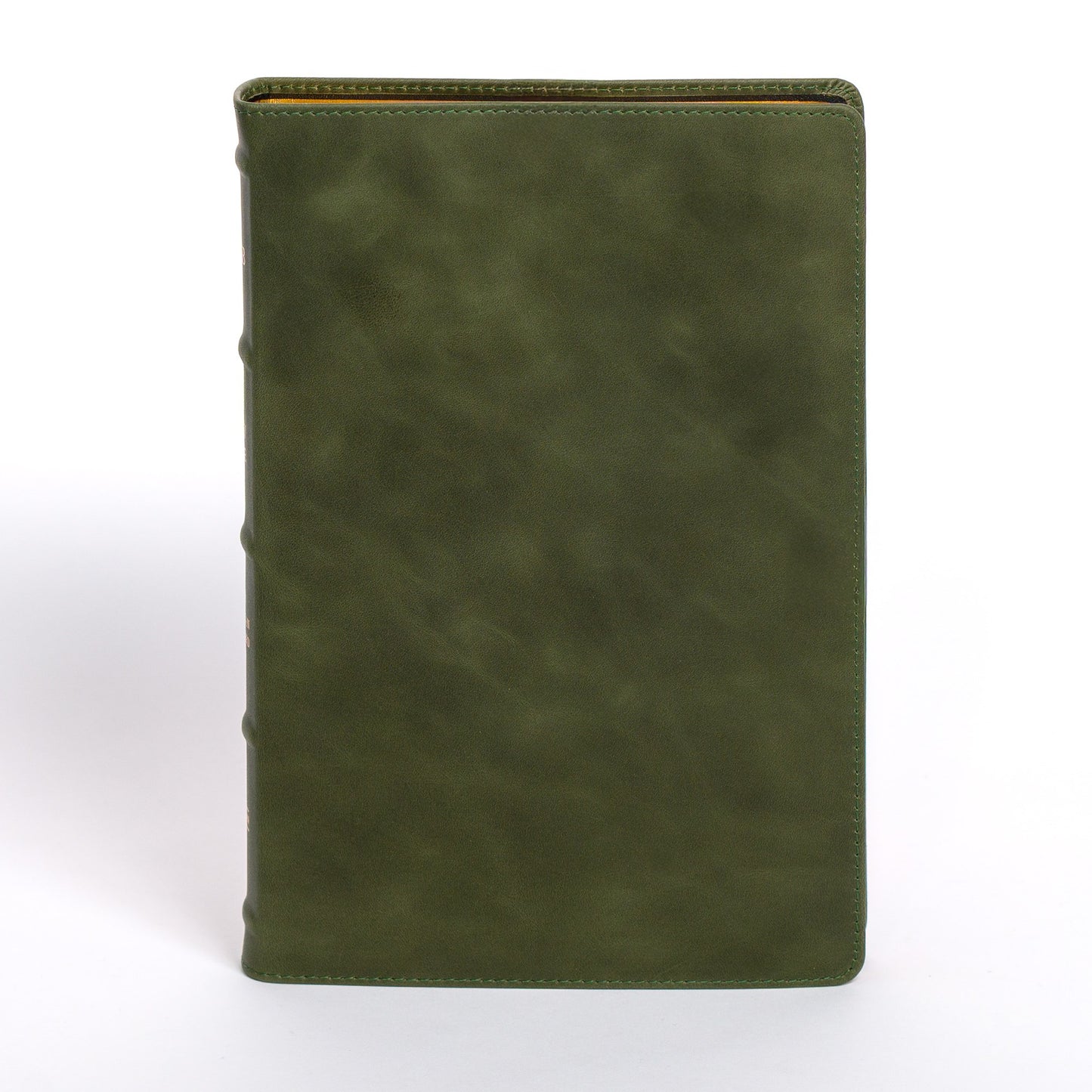 NASB 2020 Large Print Thinline Bible (Holman Handcrafted Edition)-Marbled Olive Premium Calfskin
