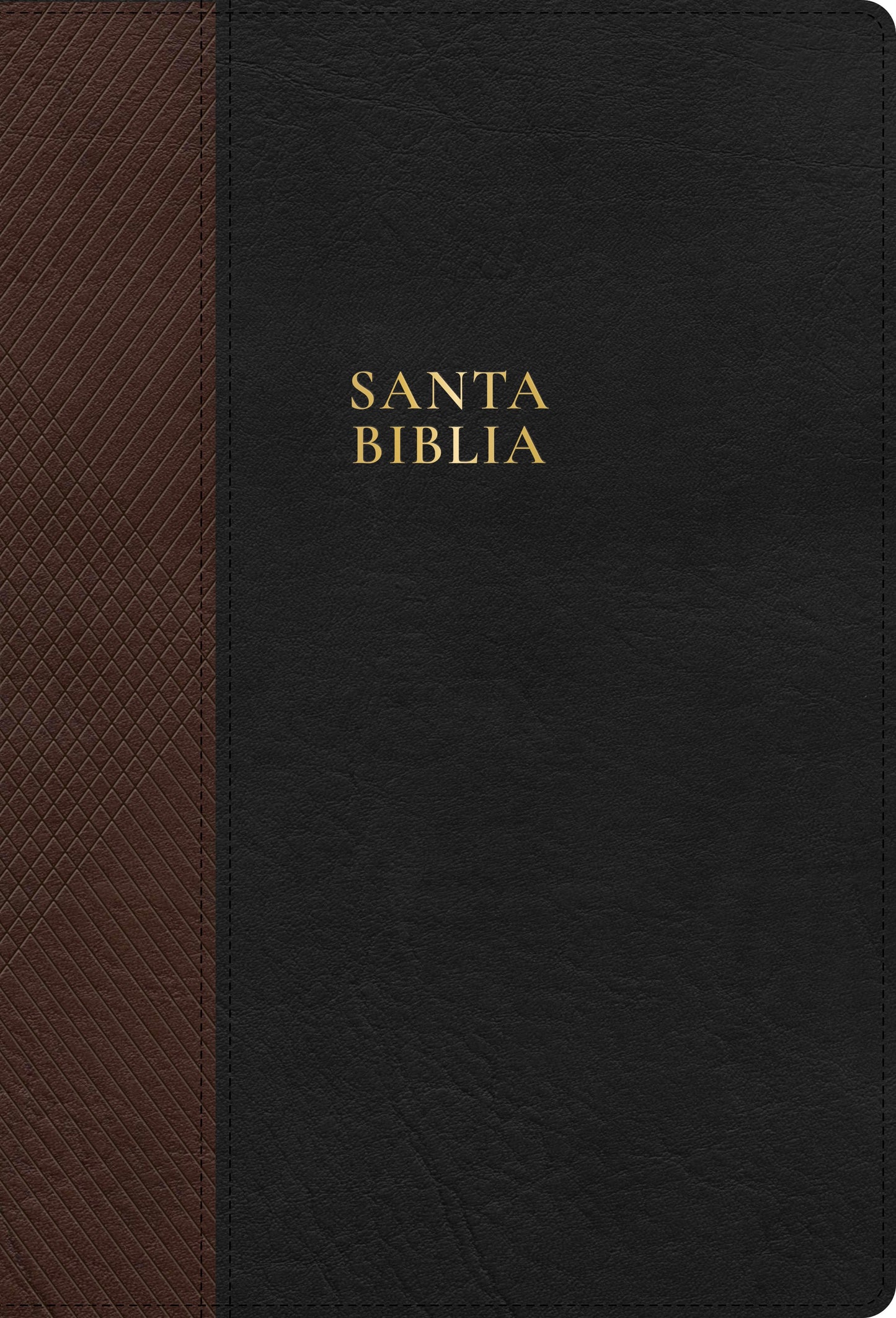 RVR 1960 Biblia Letra S per Gigante (Super Giant Print Bible)-Black & Brown LeatherTouch