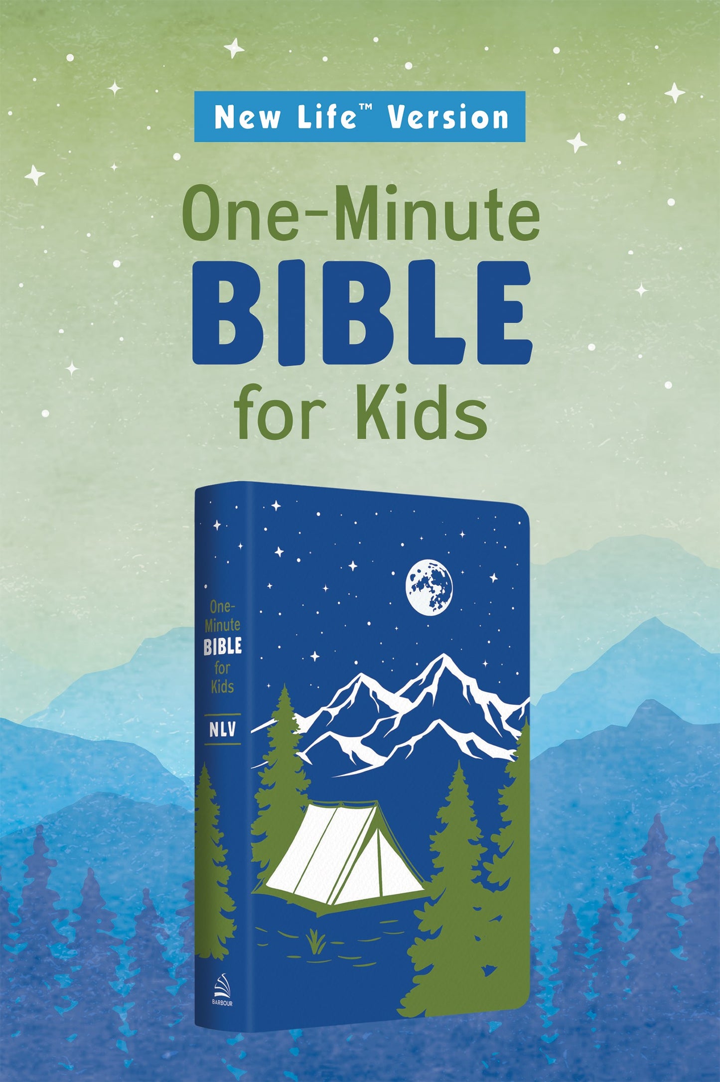 NLV One-Minute Bible For Kids-Blue Mountain DiCarta Leatherlike