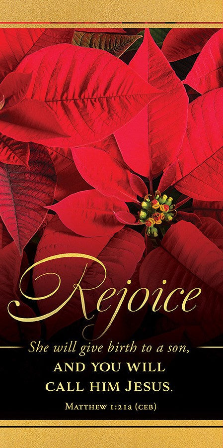 Offering Envelope-Rejoice/She Will Give Birth To A Son (Matthew 1:21 CEB) (Pack Of 100)