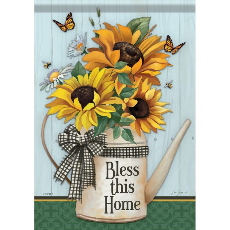 Flag-Garden-Durasoft-Sunflower Watering Can (12.5" x 18")