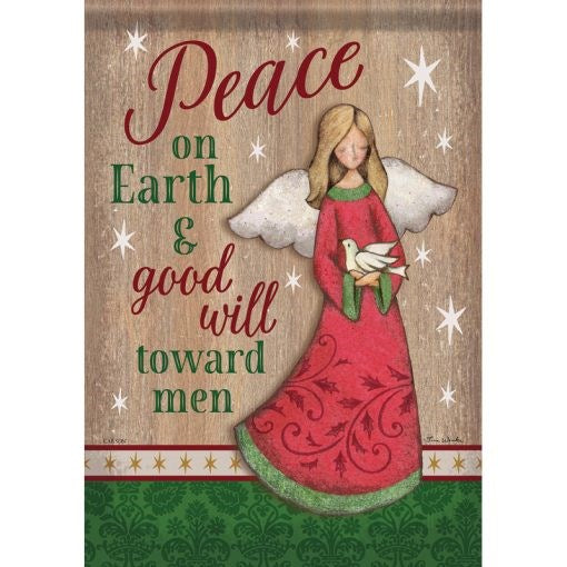 Flag-Garden-Durasoft-Red Angel (12.5" x 18")