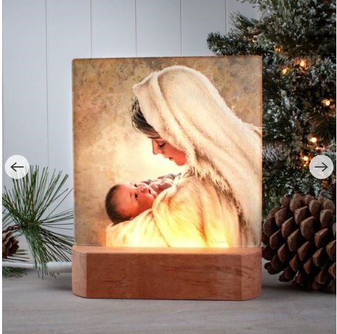 Night Light/Plaque-LED-Mother Of God (7"H)