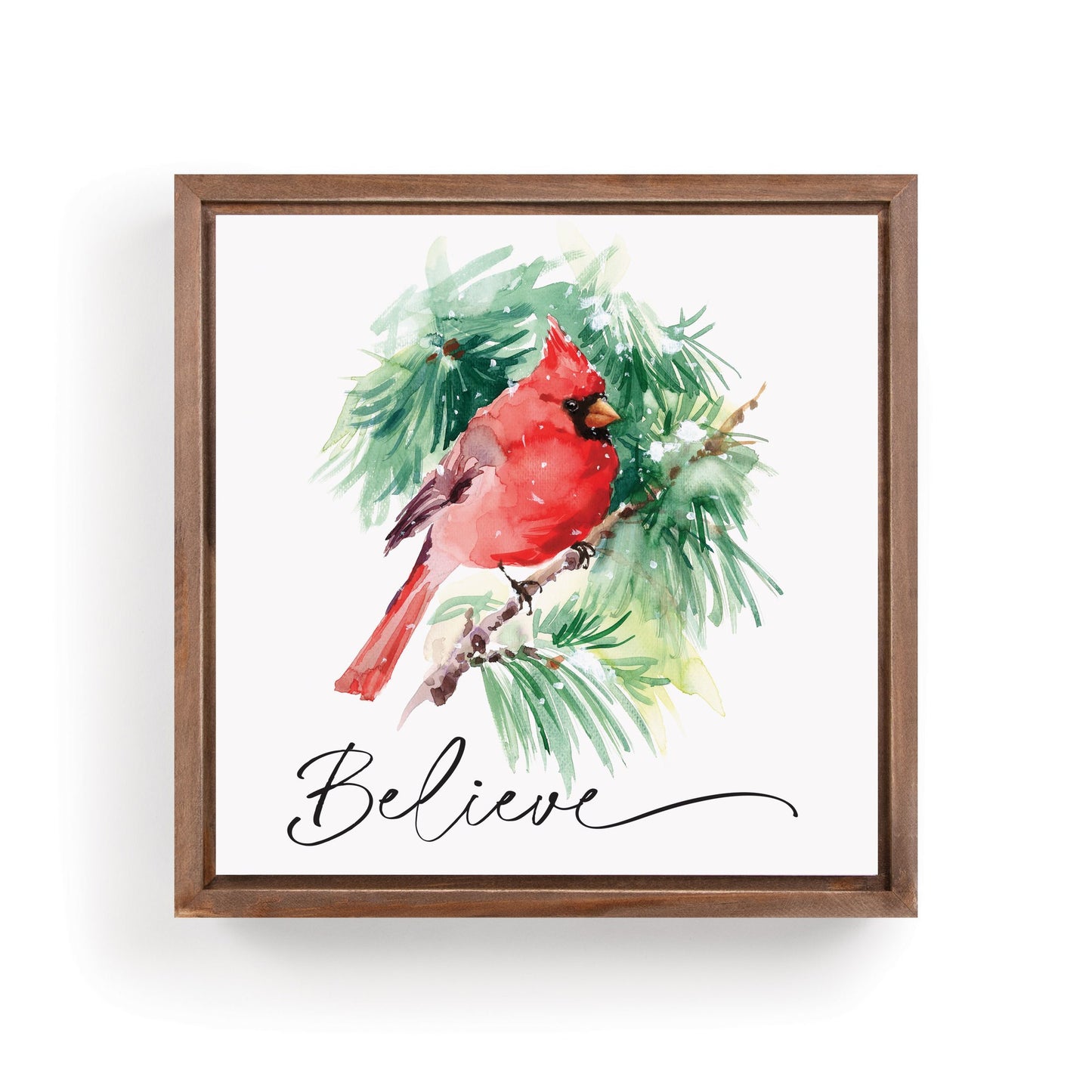 Framed Art-Believe Cardinal