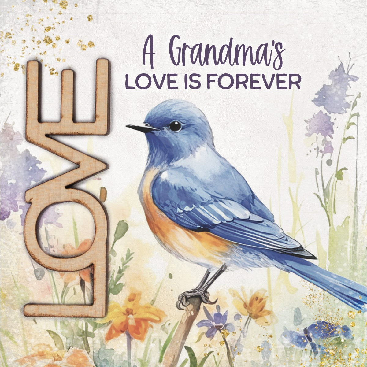Magnet-Crafted Remindables-Love-A Grandma's (3.5" SQ)