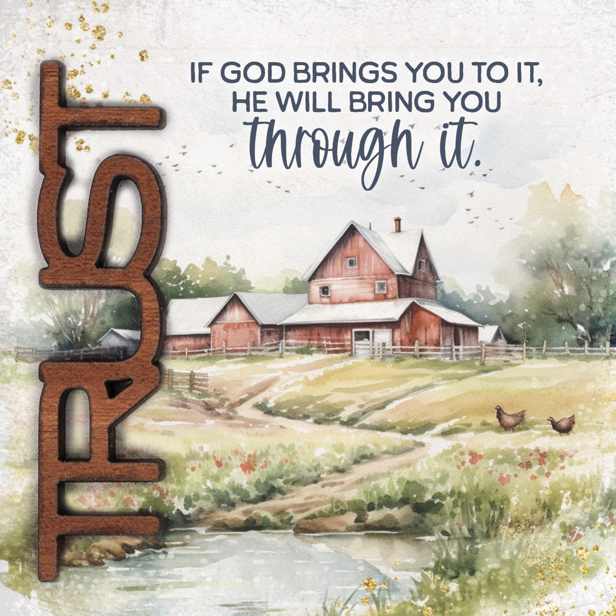 Magnet-Crafted Remindables-Trust-If God Brings (3.5" SQ)