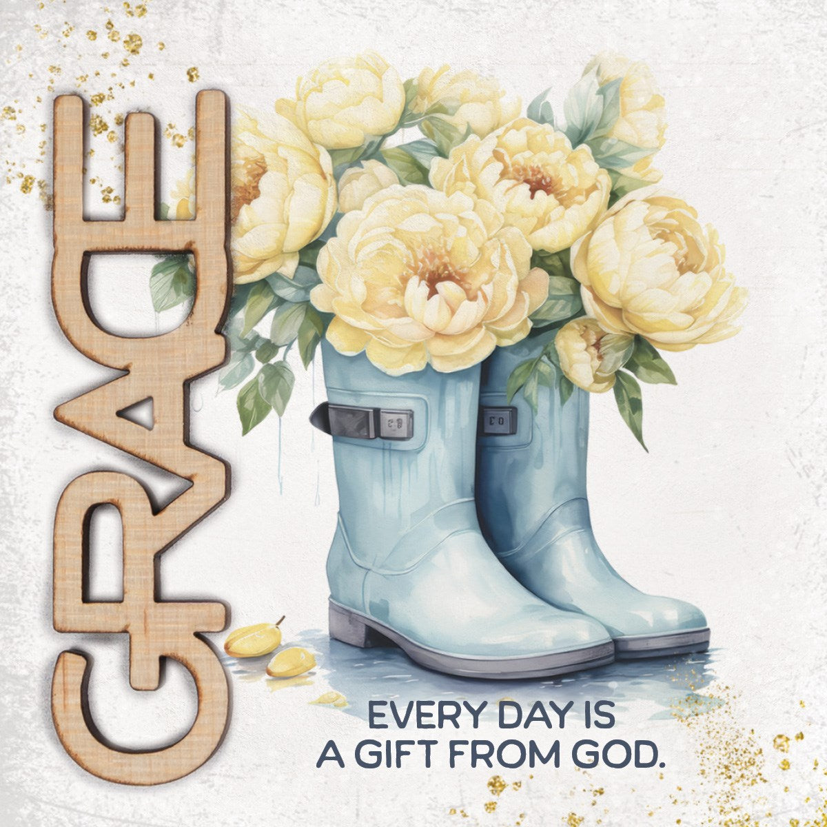 Magnet-Crafted Remindables-Grace-Every Day Is (3.5" SQ)