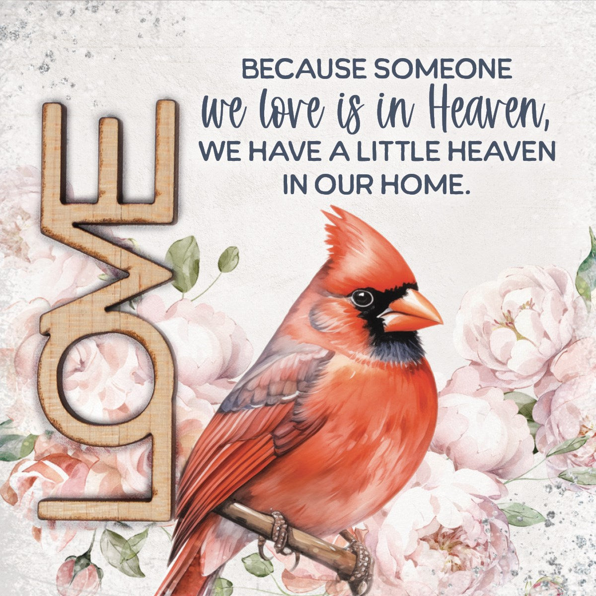 Magnet-Crafted Remindables-Love-Because Someone (3.5" SQ)