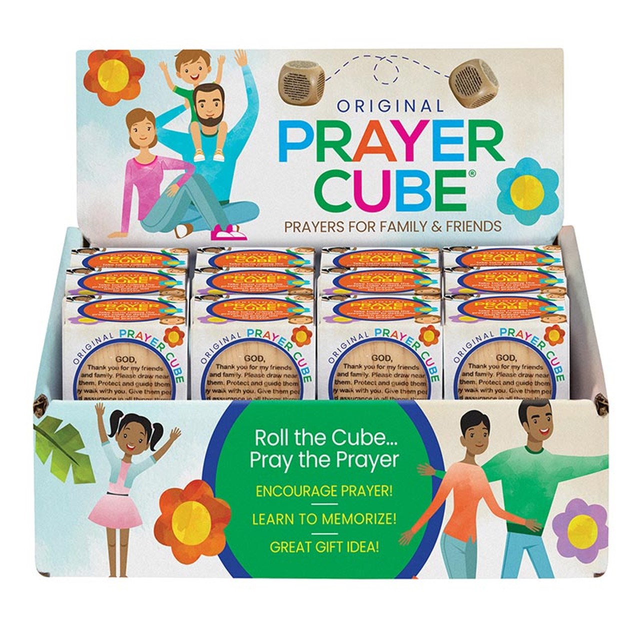 Prayer Cube-Prayers For Family And Friends W/Display & Gift Box (Pack Of 24) (PKGT)