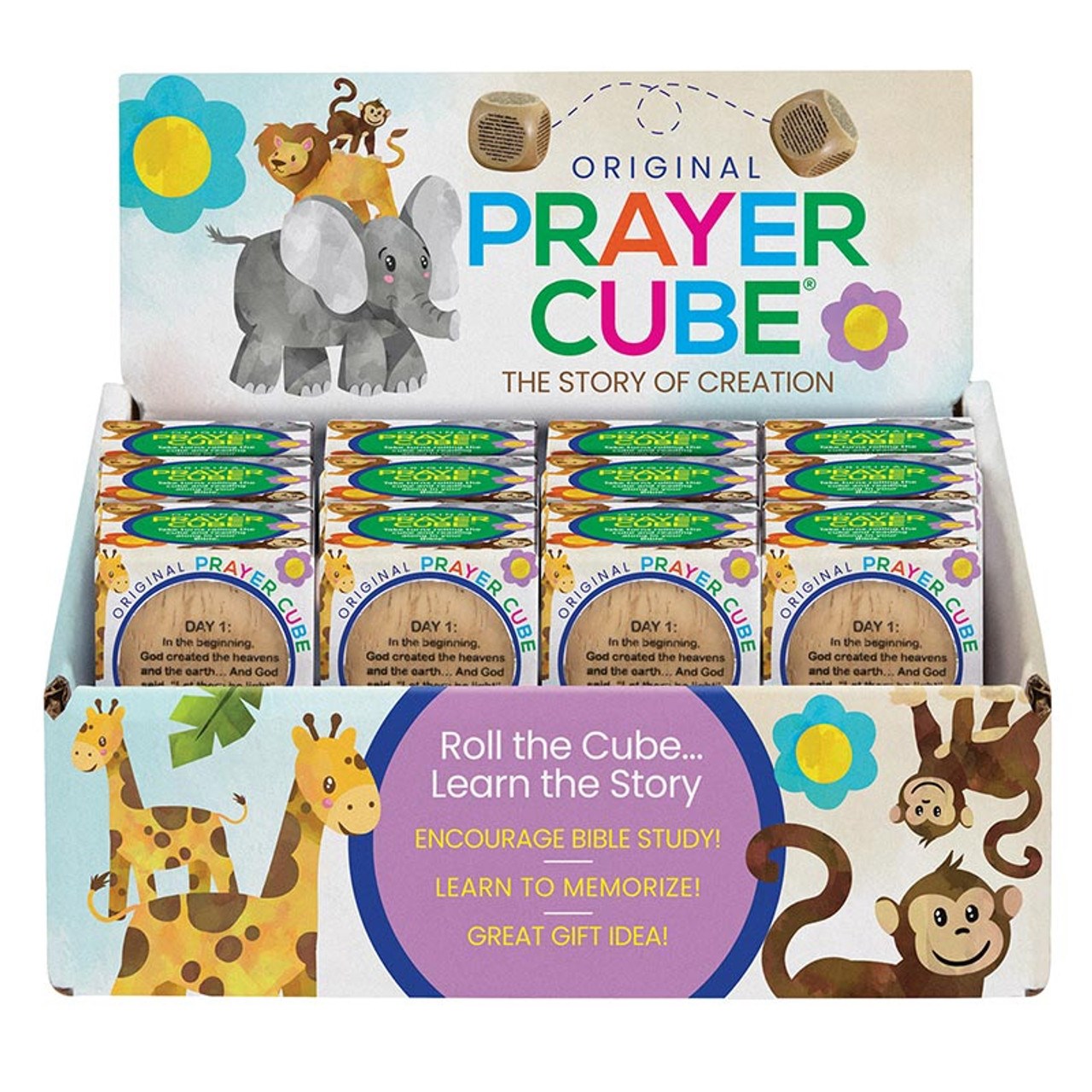 Prayer Cube-The Story Of Creation W/Display & Gift Box (Pack Of 24) (PKGT)