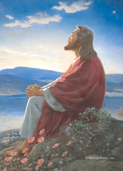 Pocket Card-Smallman Art: Christ At Dawn (Psalm 121) (Pack Of 25)