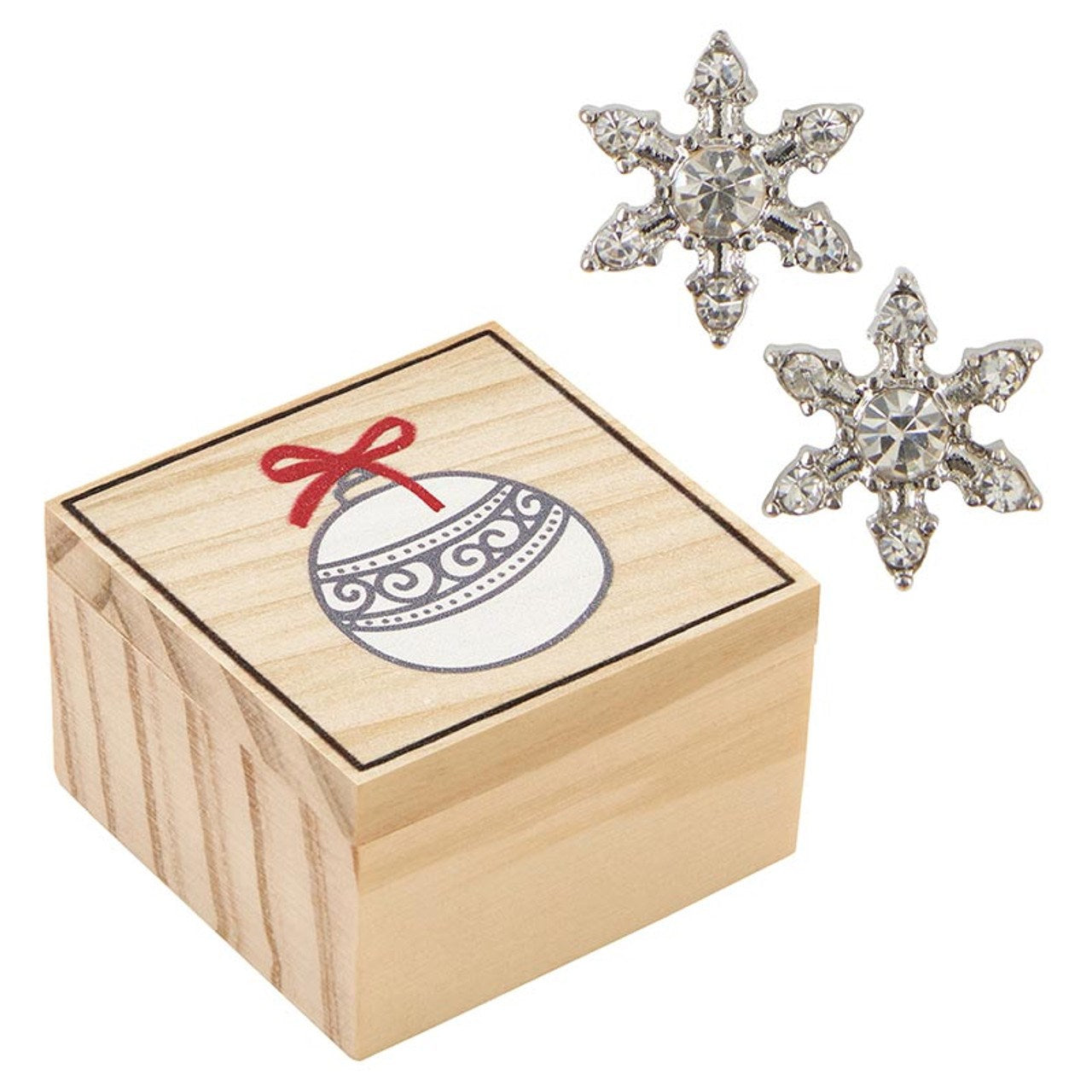 Earrings-Joyful/Star Studs In Treasure Box (#P7045)