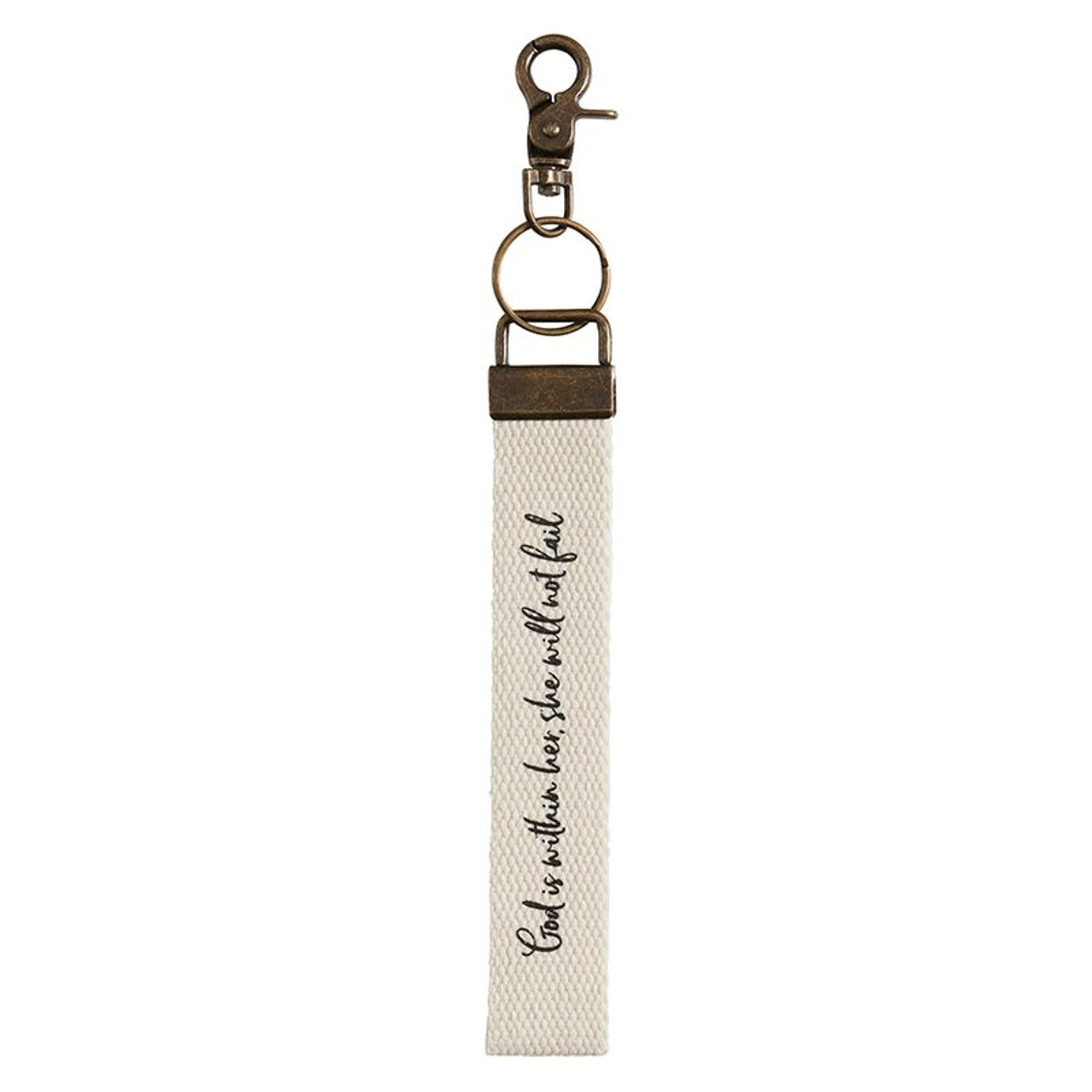 Keychain-God Is Within Her She Will Not Fall (Ps. 46:5)
