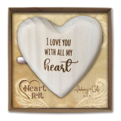 Message Heart-I Love You With All My Heart (3.5" x 3.75")