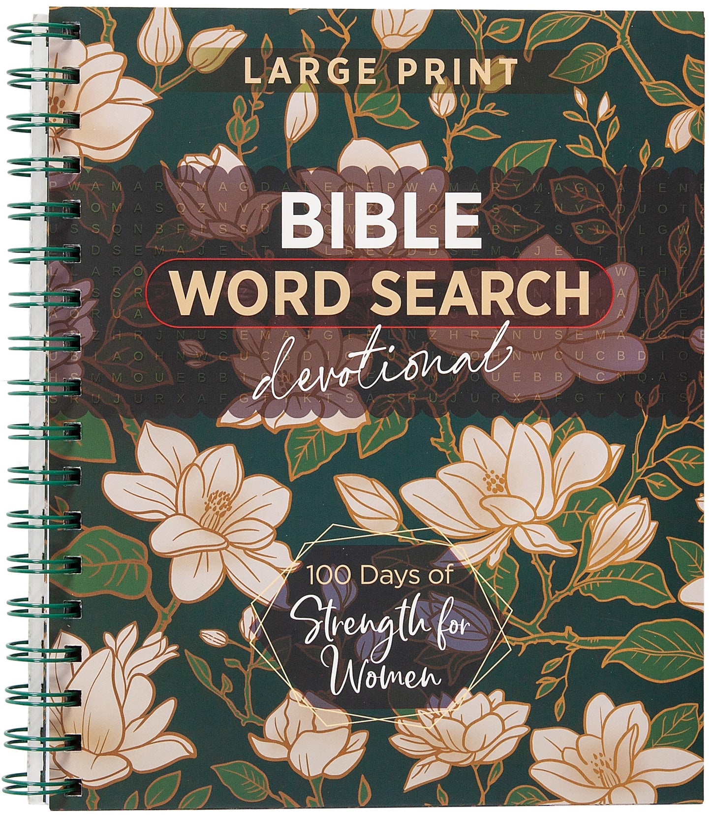100 Days Of Strength for Women Large Print (Bible Word Search Devotional)