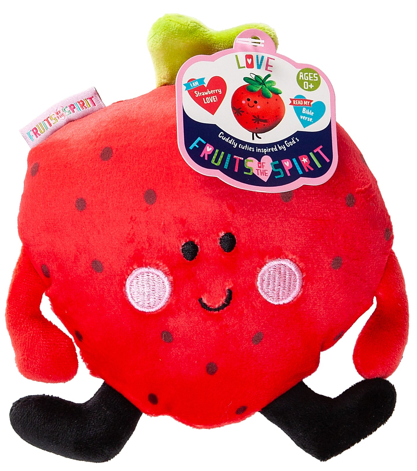 Plush-Fruits Of the Spirit: Strawberry (Cutie Fruities) (4" x 5-1/2")