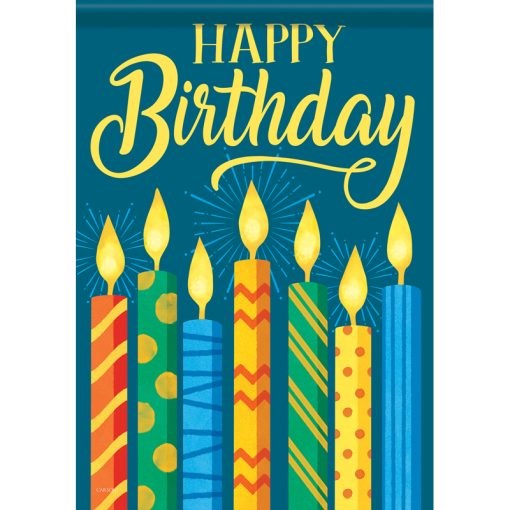 Flag-Garden-Dura Soft-Happy Birthday (12.5" x 18")