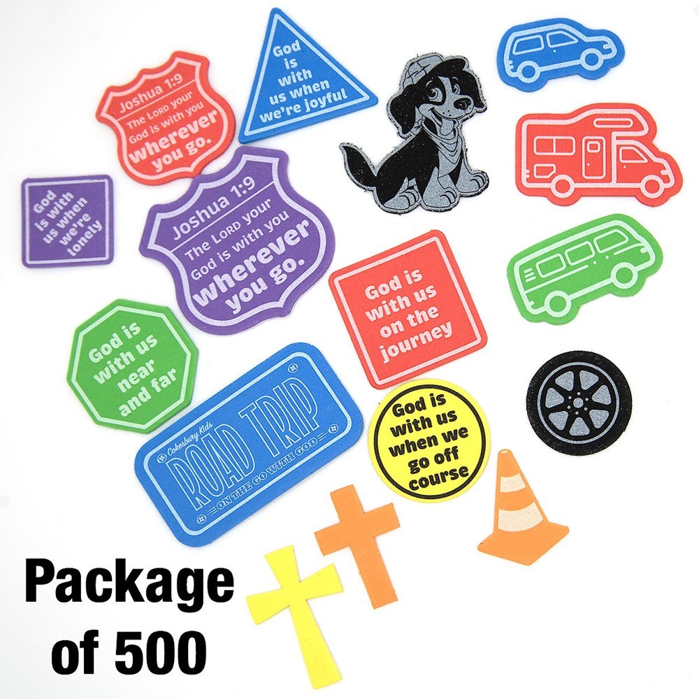 VBS-Road Trip: Stay-Put Stickers (Pack Of 500) (2025)
