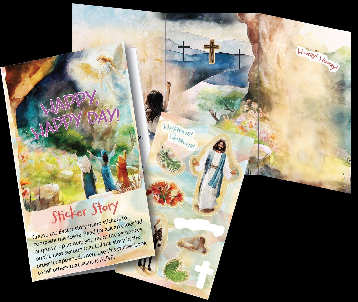 Sticker Activity Booklet-Easter-Happy Happy Day! (Pack Of 12)