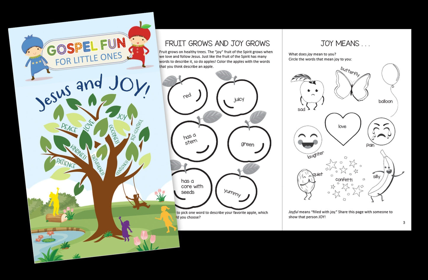 Jesus And Joy Activity Book (Gospel Fun For Little Ones) (Pack Of 12)