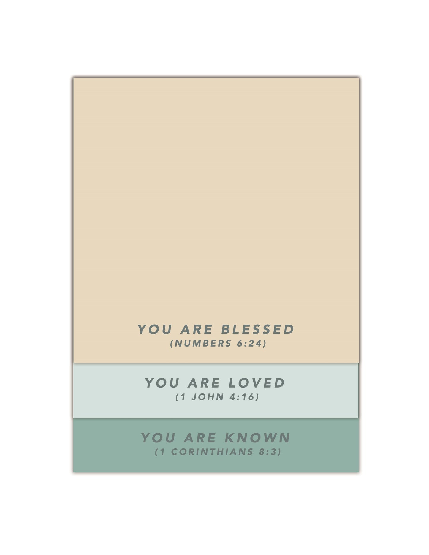 Notepad-Tri Stacked-Be Blessed