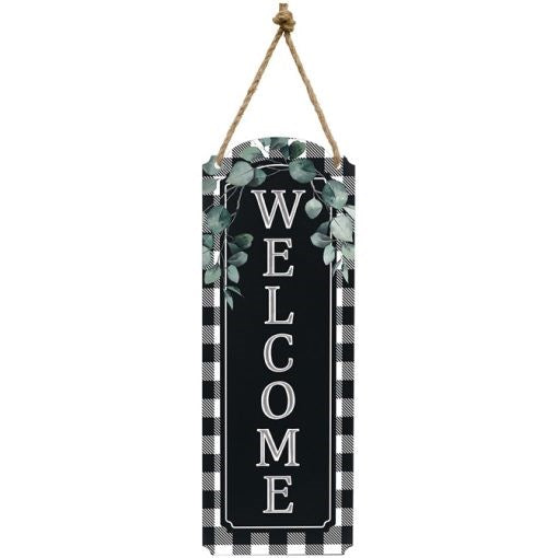 Metal Wall Decor-Welcome (6.5" x 18")