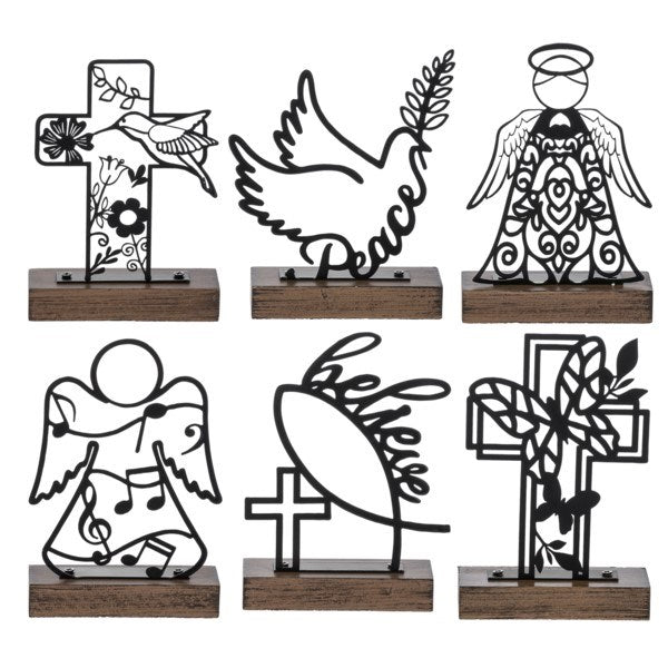 Figurine-Laser Cut (2 Ea Of 6 Asstd) (Pack Of 6)