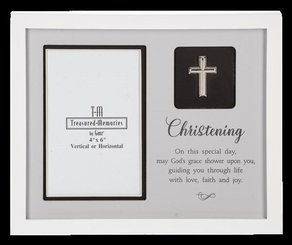 Photo Frame-Christening (Holds 4x6 Photo)
