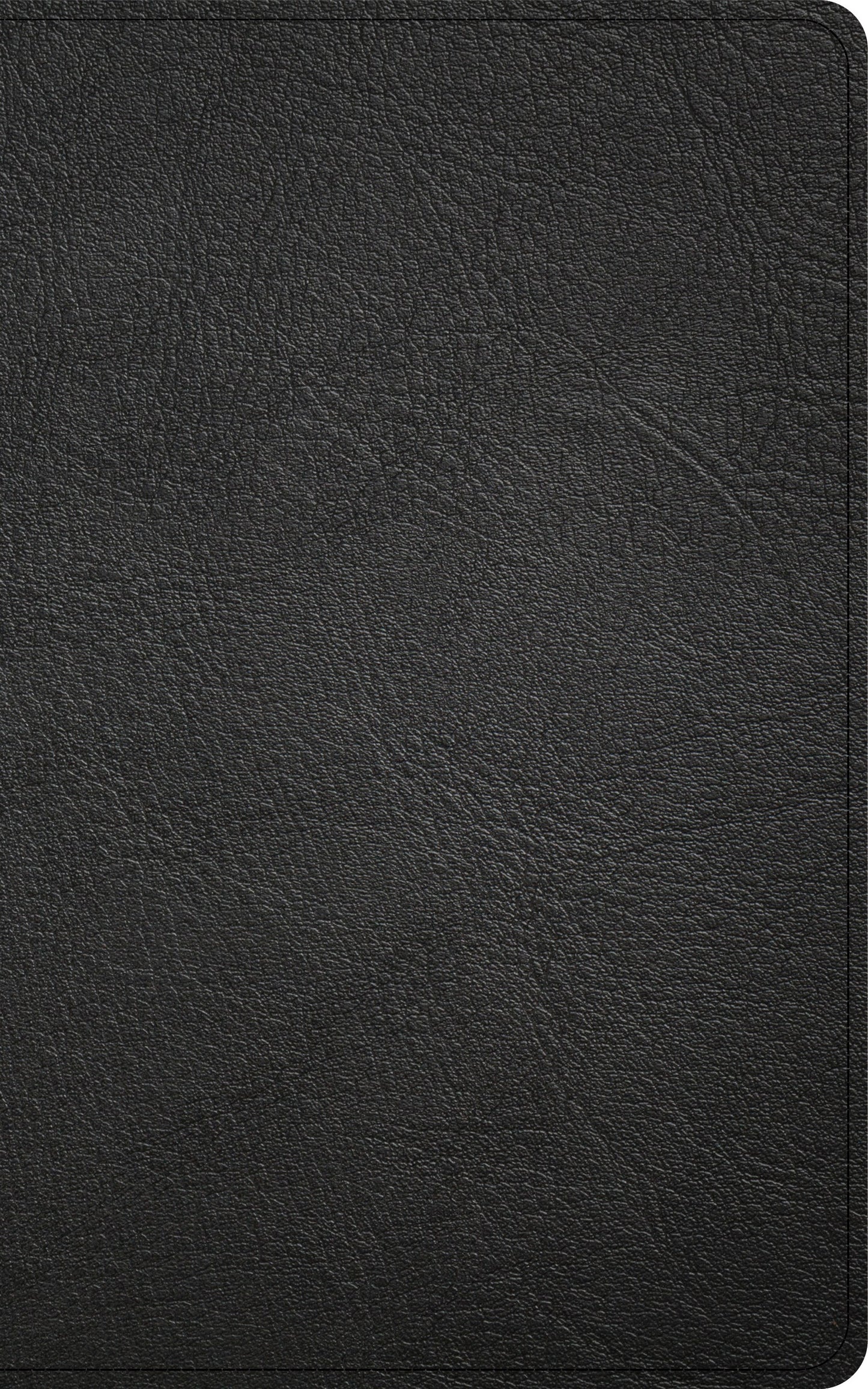 CSB Single-Column Personal Size Reference Bible (Holman Handcrafted Collection)-Premium Black Goatskin
