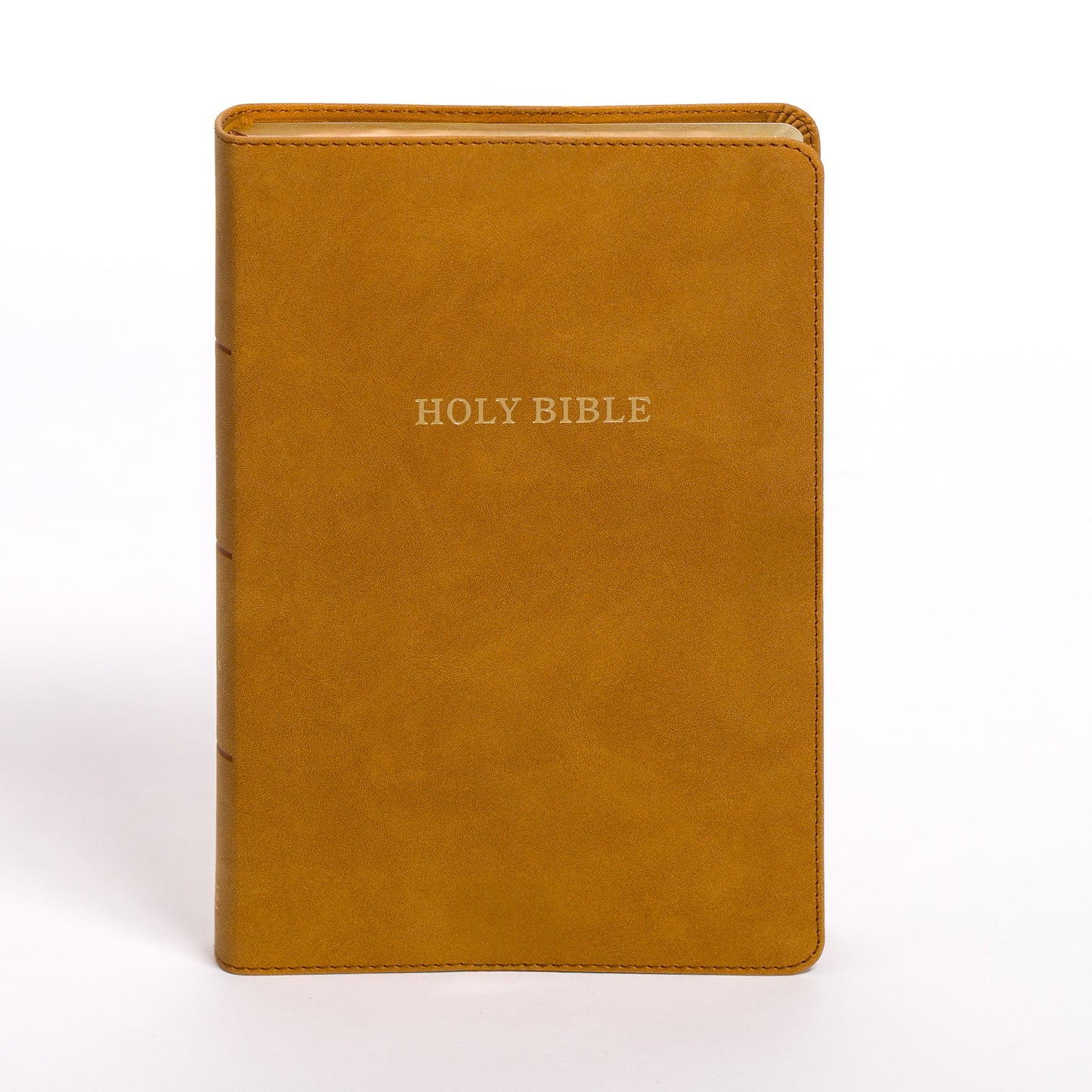 KJV Personal Size Giant Print Bible-Camel SuedeSoft LeatherTouch