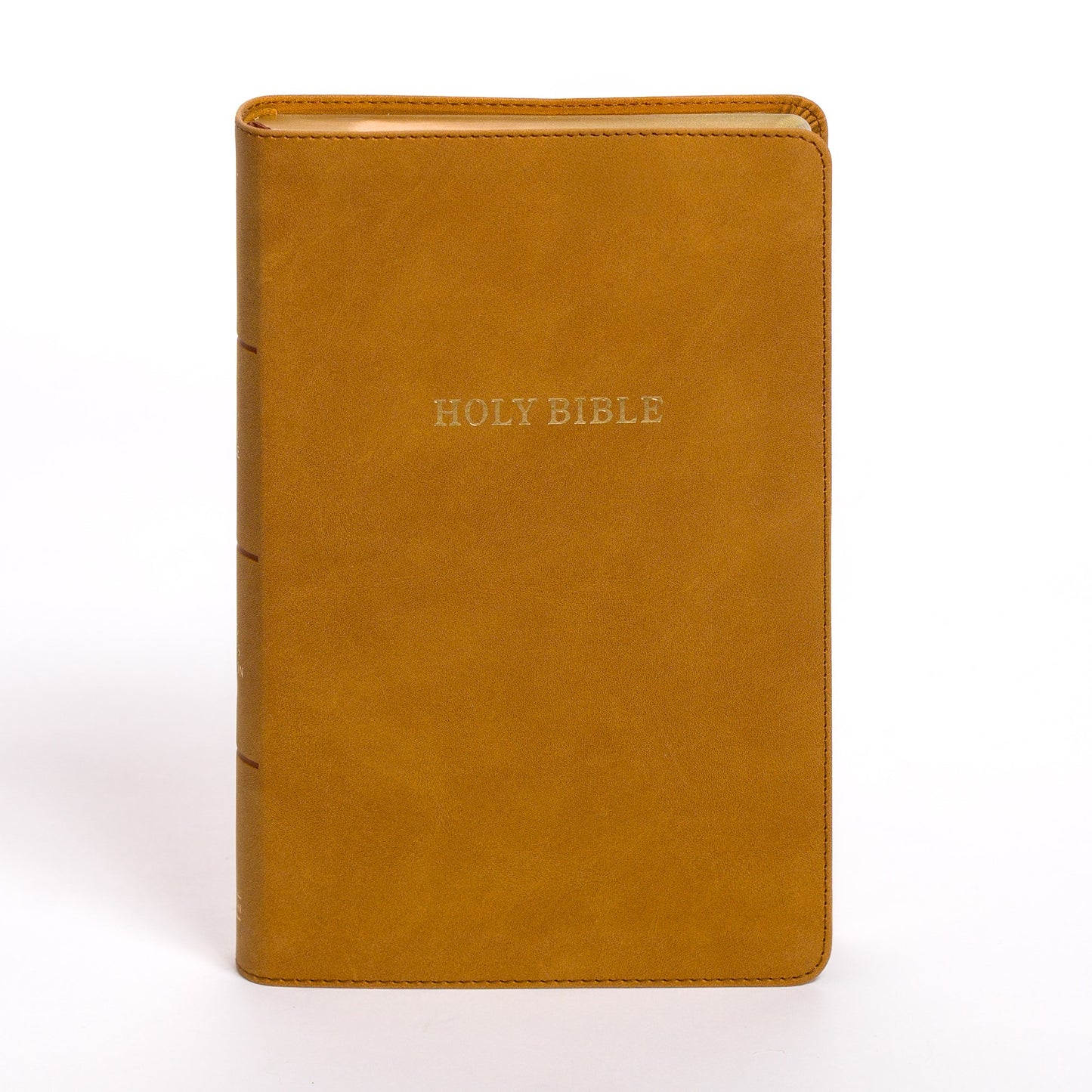 KJV Personal Size Giant Print Bible-Camel SuedeSoft LeatherTouch Indexed