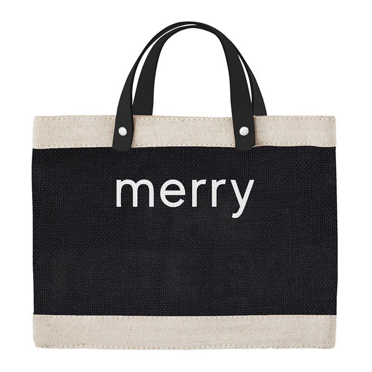Mini Market Tote-Merry (12.5" x 9.5"x 5.5")