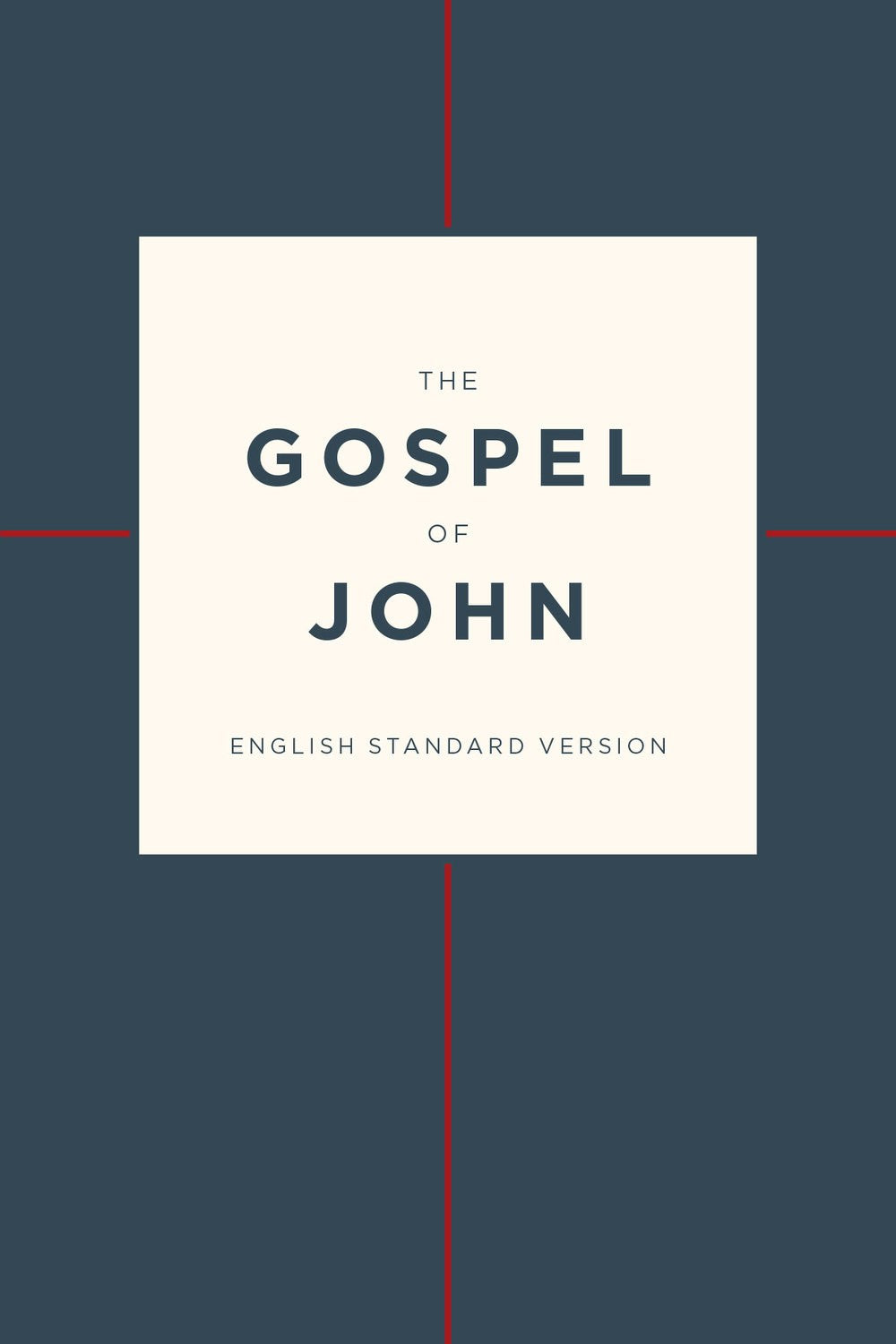 ESV Gospel of John*-Cross Design Softcover