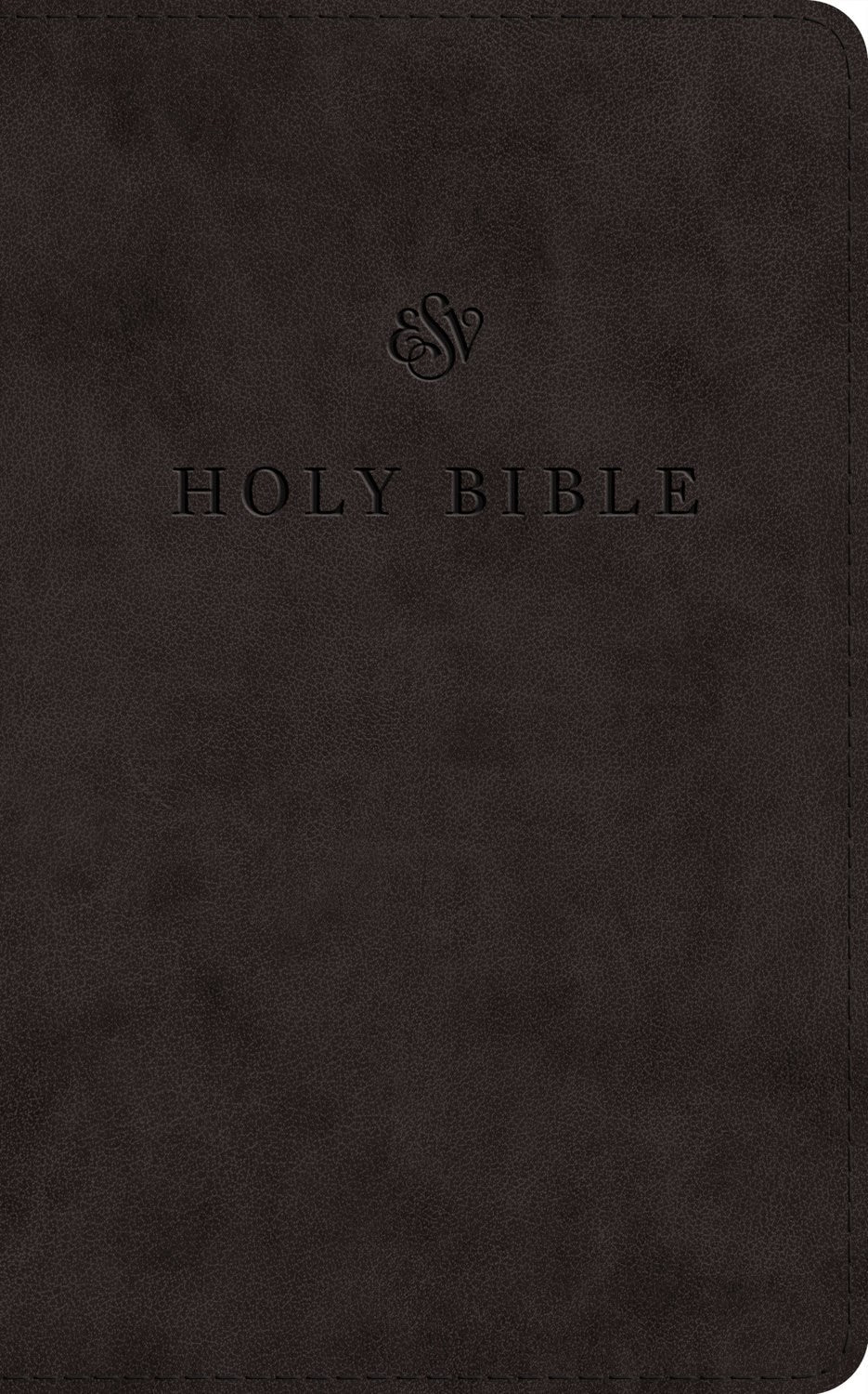 ESV Large Print Premium Church Bible-Black TruTone
