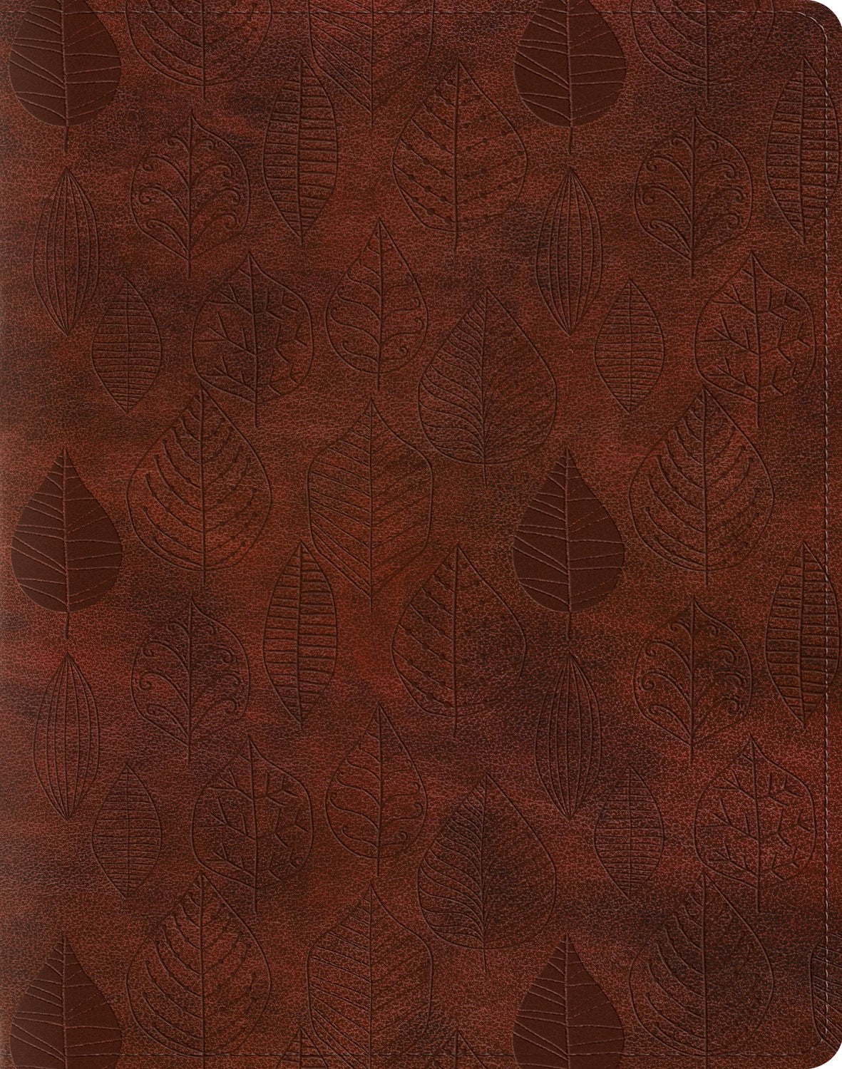 Esv Single Column Journaling Bible*-Chestnut Leaves Design Trutone