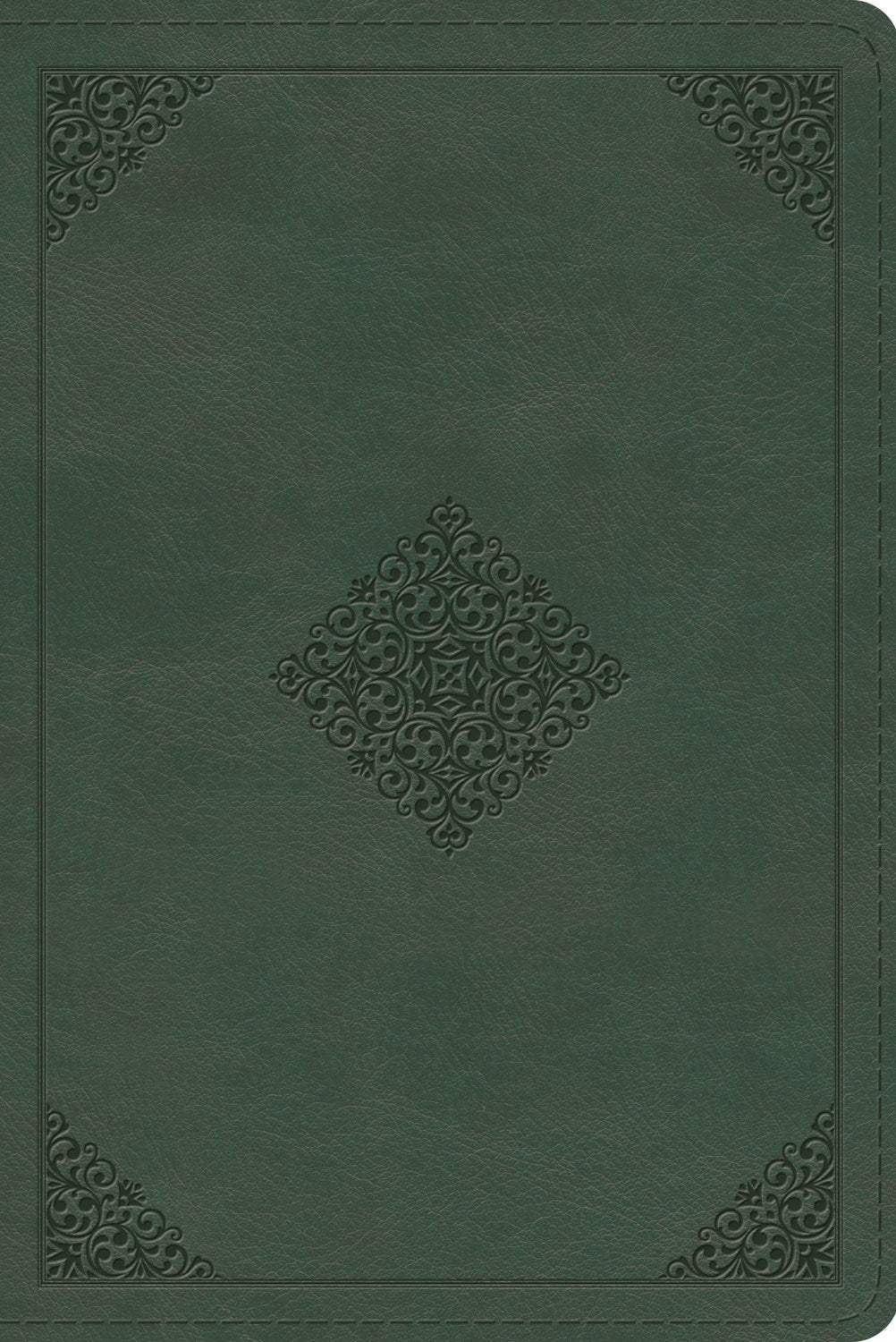 ESV Personal Size Study Bible-Quiet Forest Ornament Design TruTone