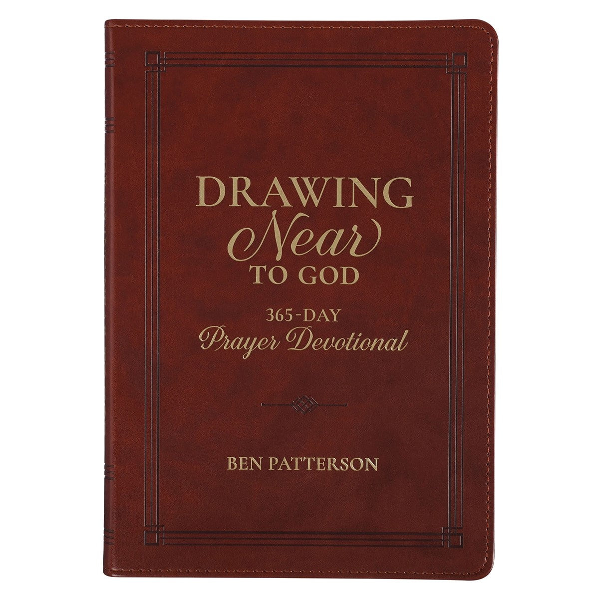 Devotional-Drawing Near to God-Brown Faux Leather
