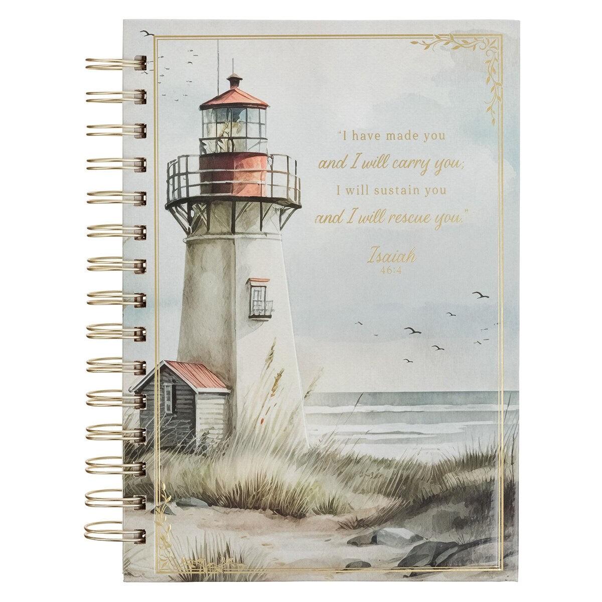 Journal Wirebound-I Will Carry You Isa. 46:4-Lighthouse