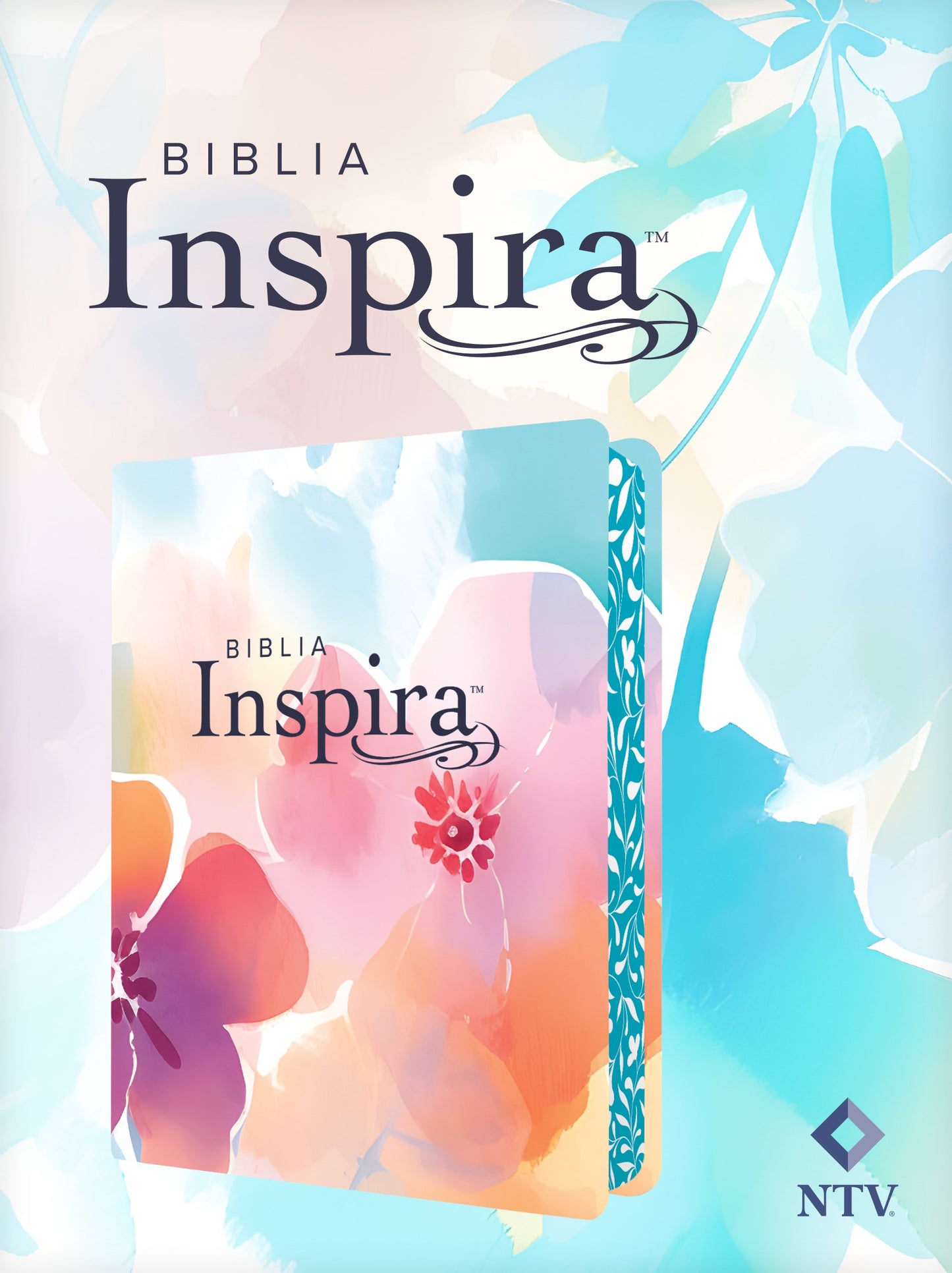 NTV Biblia Inspira con Filament (NLT Inspire Bible Filament Enabled)-Floral Paradise LeatherLike