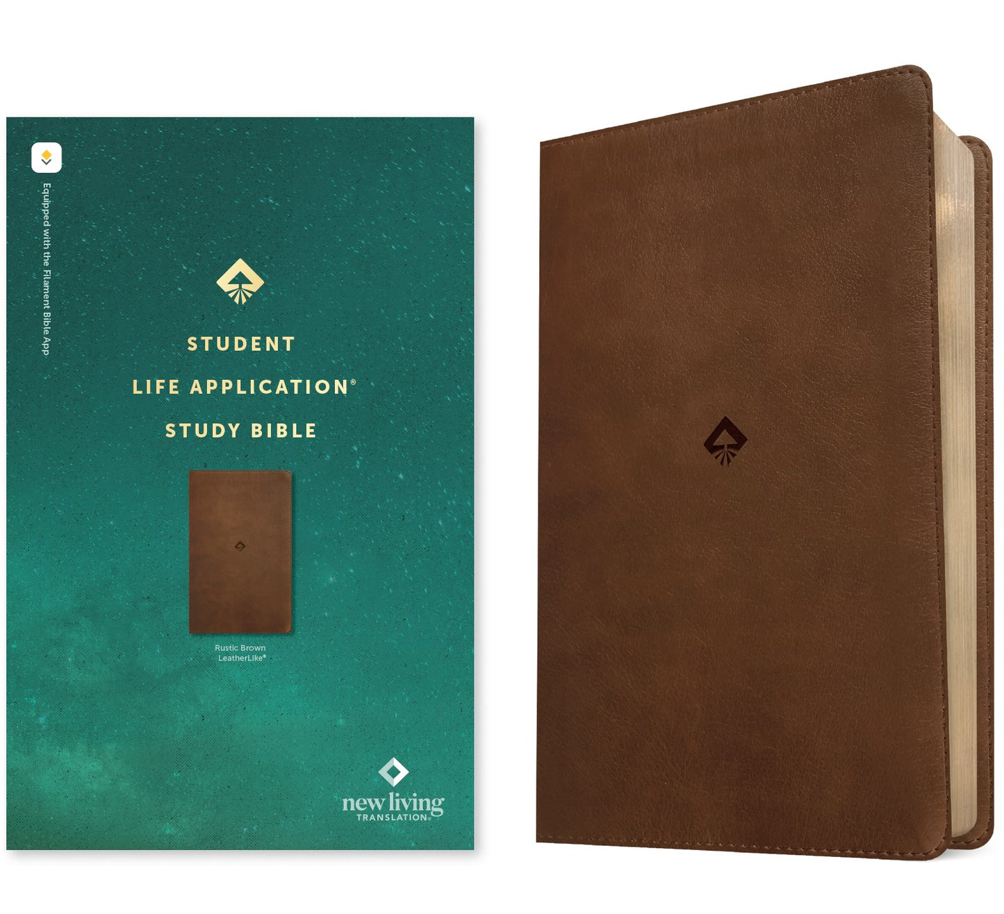 NLT Student Life Application Study Bible Filament Enabled-Rustic Brown LeatherLike