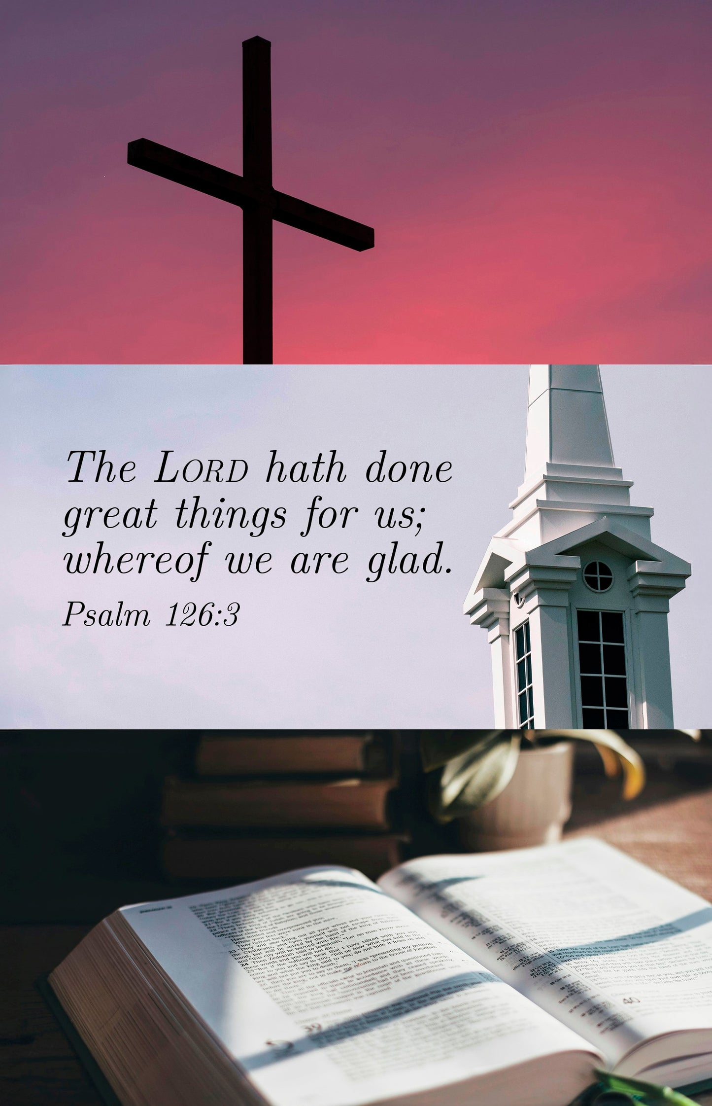 Bulletin-Church Anniversary: The Lord Has Done Great Things (Psalm 126:3 KJV) (Pack Of 100)