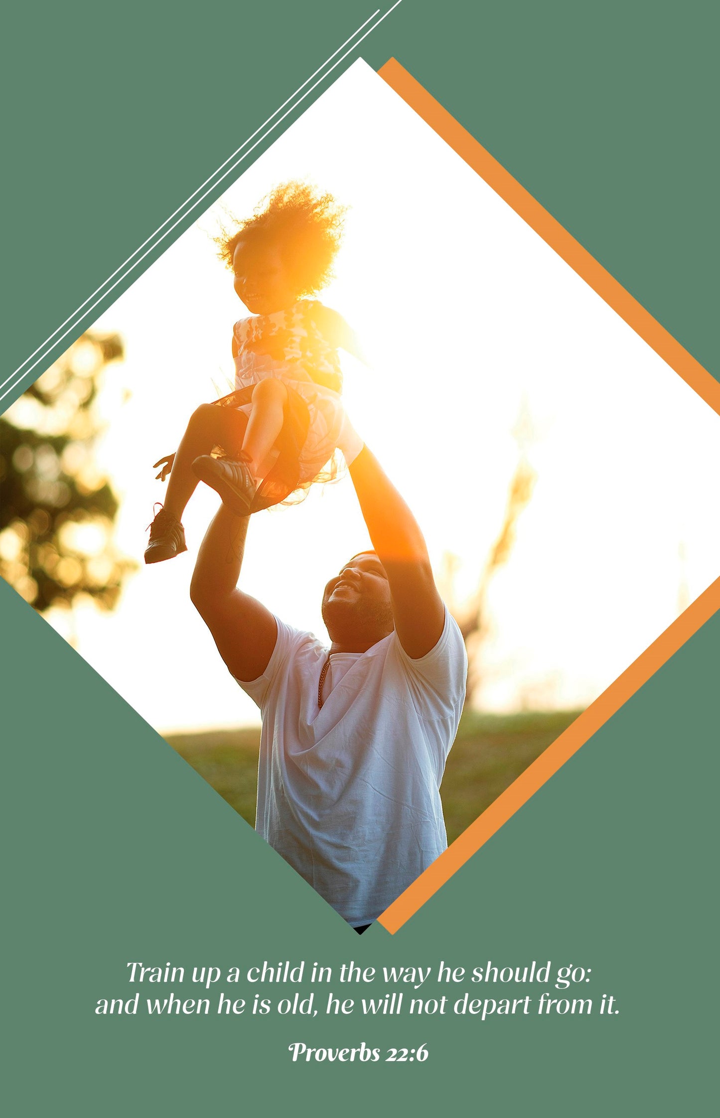 Bulletin-Train Up A Child In The Way He Should Go (Proverbs 22:6 KJV) (Pack Of 100)