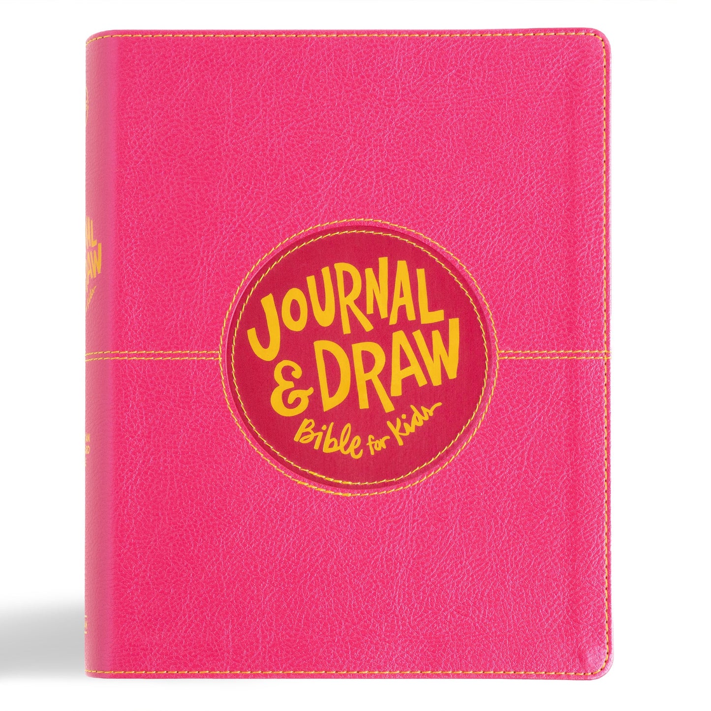 CSB Journal And Draw Bible for Kids-Pink LeatherTouch