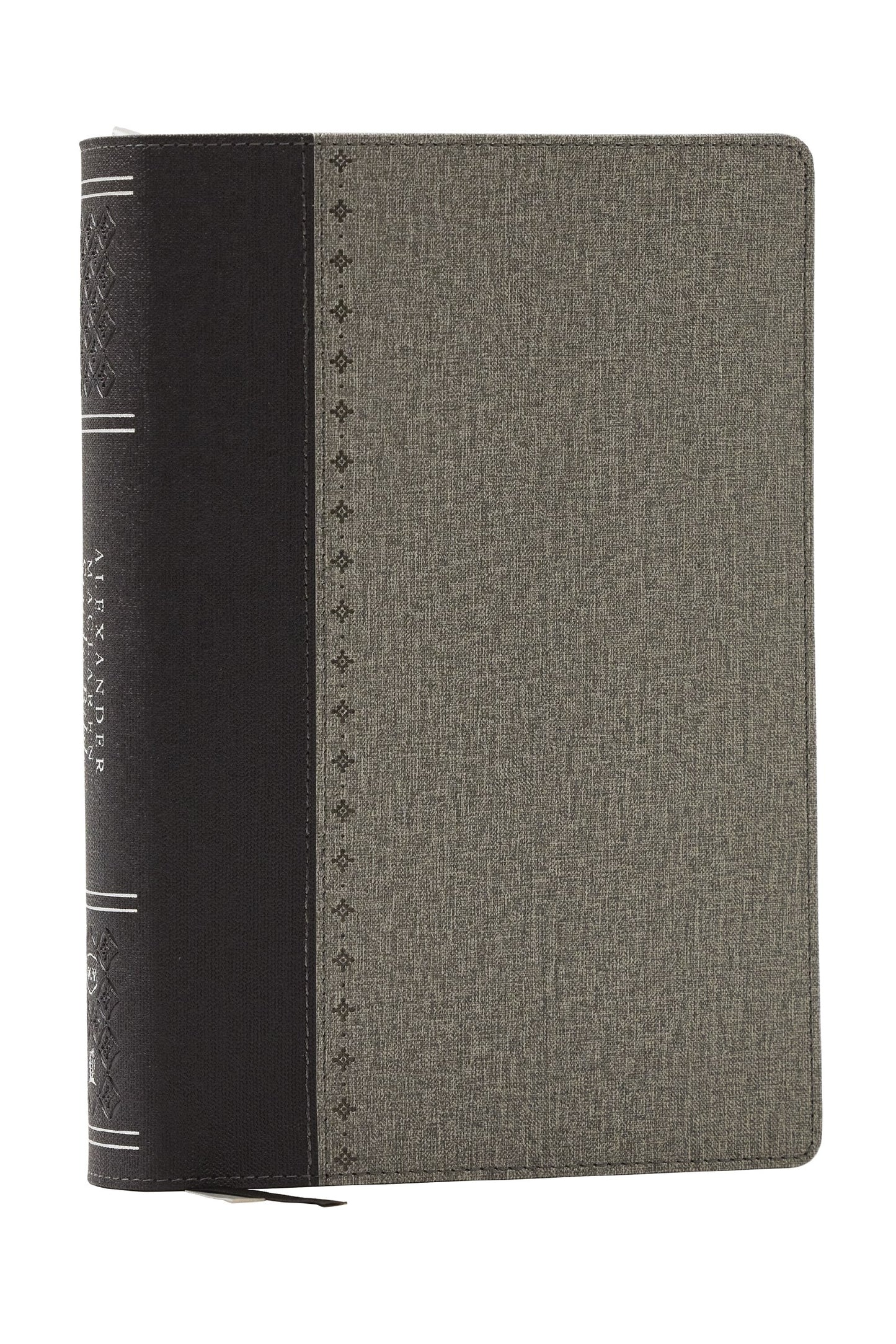 NKJV Alexander Maclaren Study Bible (Comfort Print)-Black/Gray Leathersoft