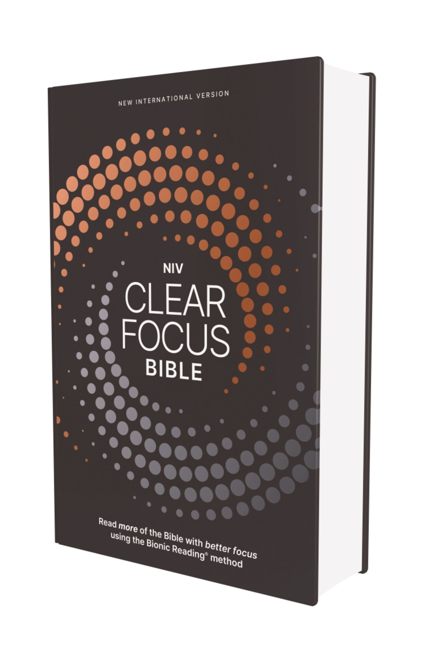 NIV Clear Focus Bible-Charcoal/Copper Hardcover
