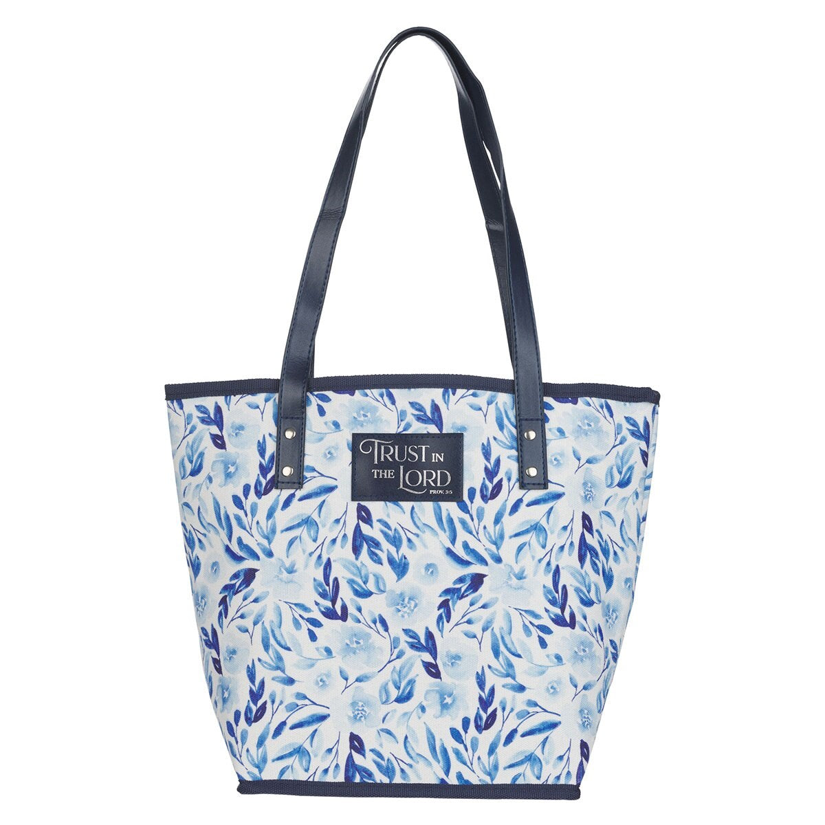 Tote-Trust Prov. 3:5-Blue Floral