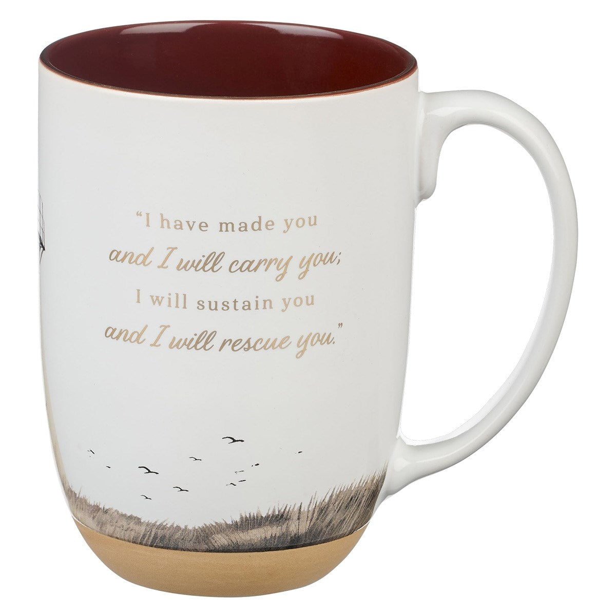 Ceramic Mug-I Will Sustain You Isa. 46:4-Brown