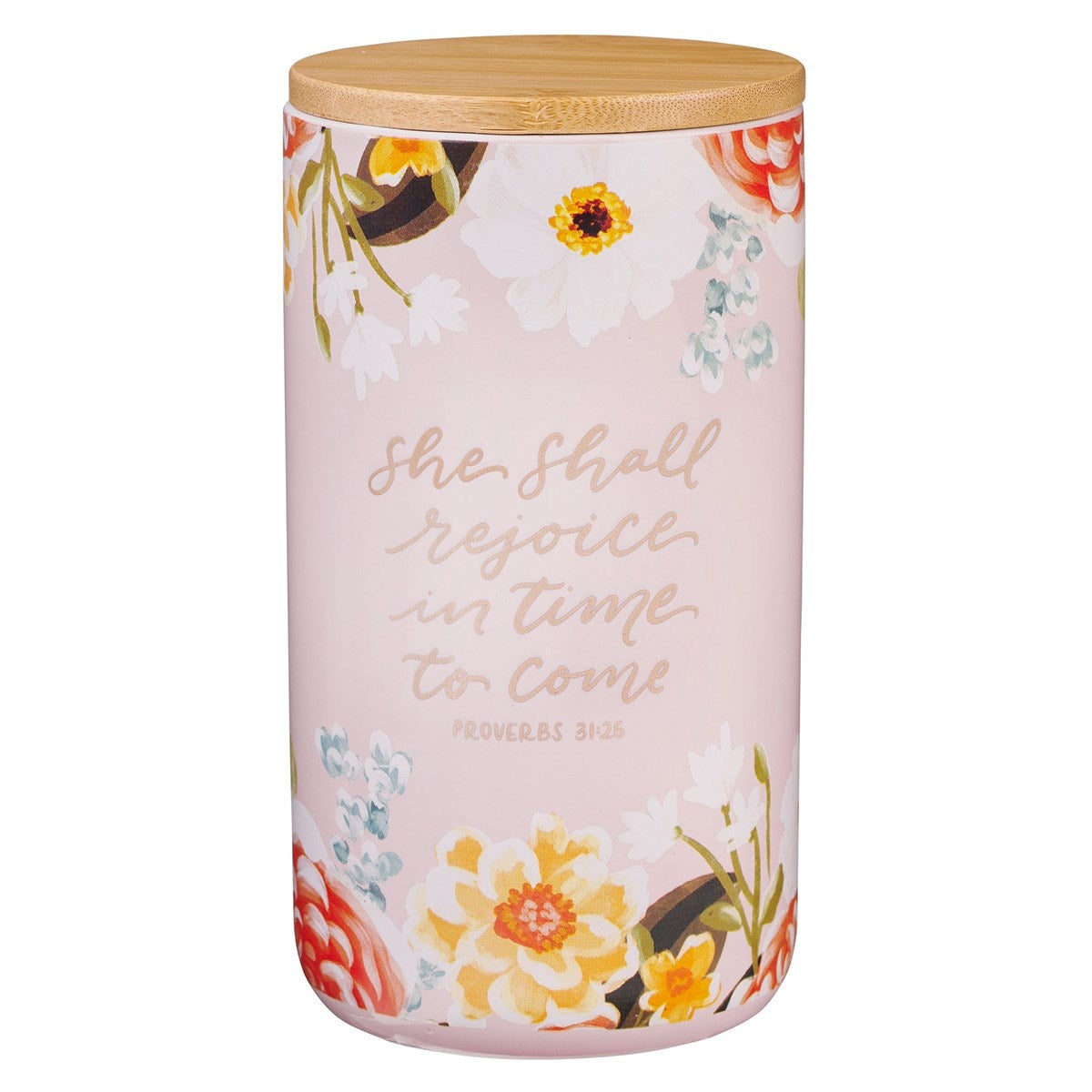 Gratitude Jar w/Cards She Shall Rejoice Prov. 31:25